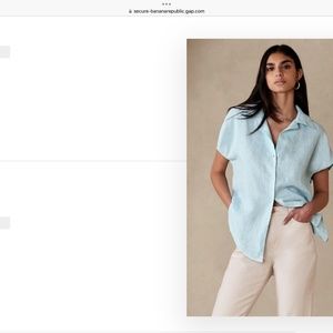 Clara Linen short-sleeved shirt